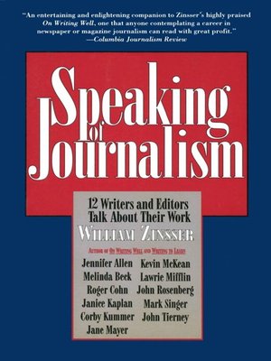 cover image of Speaking of Journalism